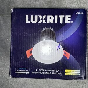 Luxrite LED Recessed Light with J-Box‎ Dimmable 15W 2" LR23415